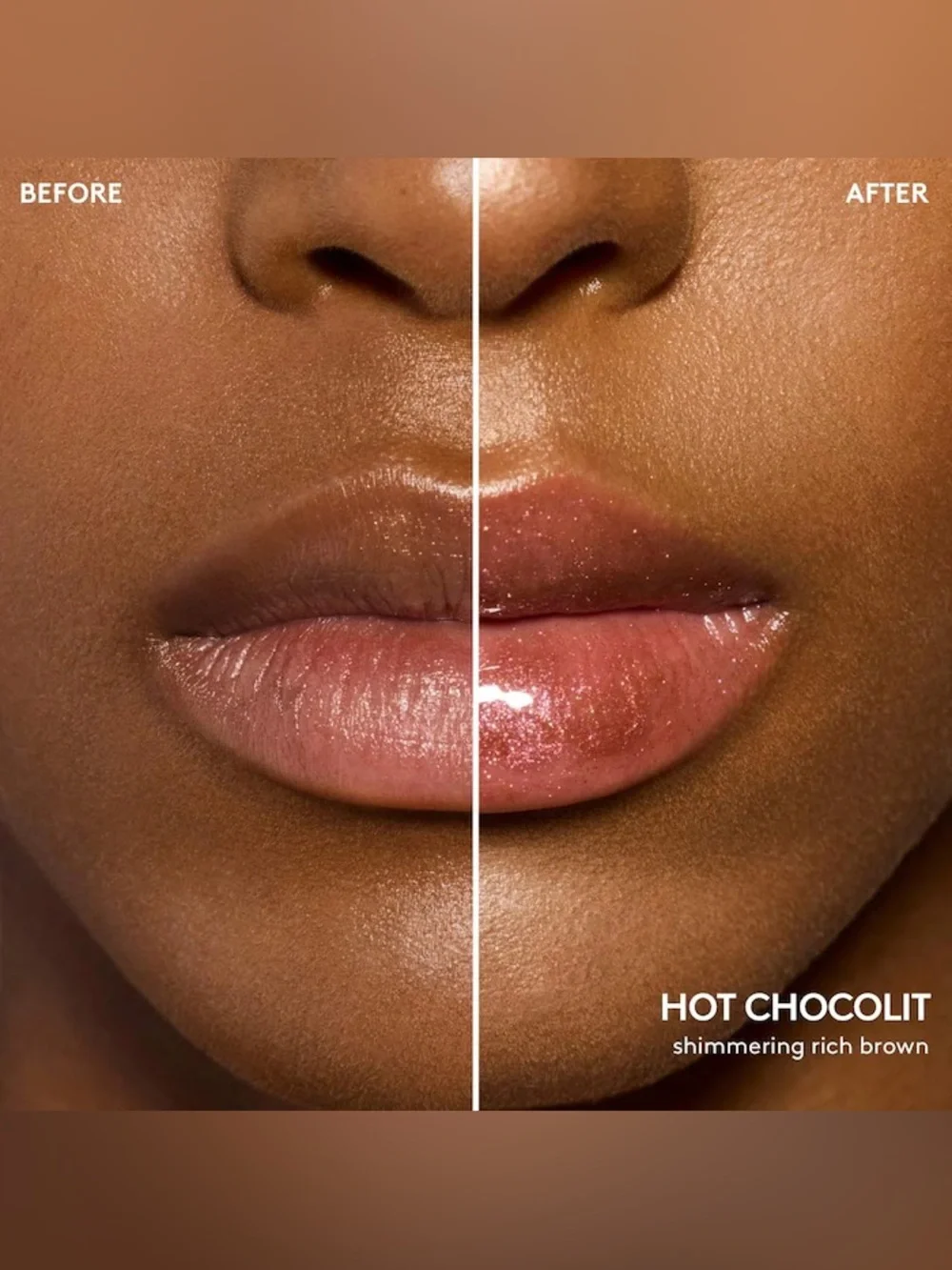 New Fenty Beauty Heat Gloss Bomb in Hot Chocolit -Travel Size 2mL